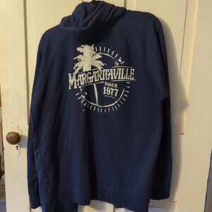 Margaritaville Men's Blue Zip-Up Sweater